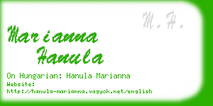 marianna hanula business card